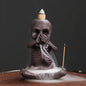 Halloween Skeleton Ceramic Backflow Incense Burner Holder