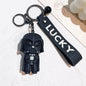 Disney Movie Star Wars Keychain Darth Vader Imperial Stormtrooper Yoda Baby Doll Keyrings Key Holder for Boys Gifts