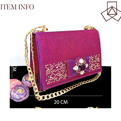 Elegant Set Pointed Toe Shoes And Bag Set
