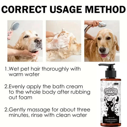Pet Shampoo, Hair Care and Shower Gel - Gentle Cleansing, Soothing Care for Cats and Dogs