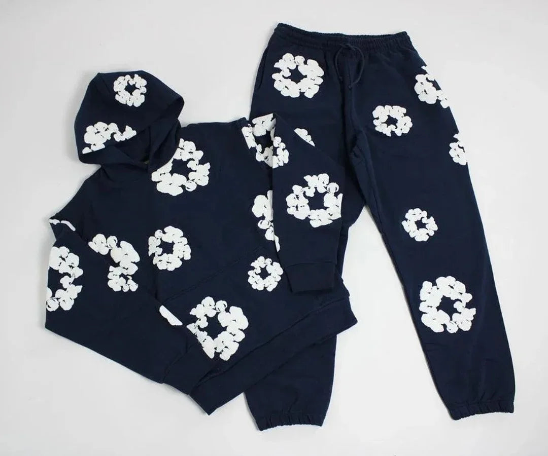 DENIM TEARS Foam Cotton Printed Hoodie