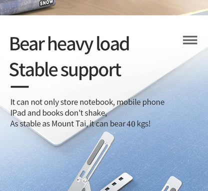 Portable Laptop Stand Notebook Stands Adjustable Ergonomic Laptop Support Base Holder for Macbook Computer Accessories Bracket