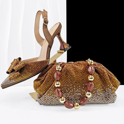 High Quality Style Ladies Shoes And Bags Set HC1-1