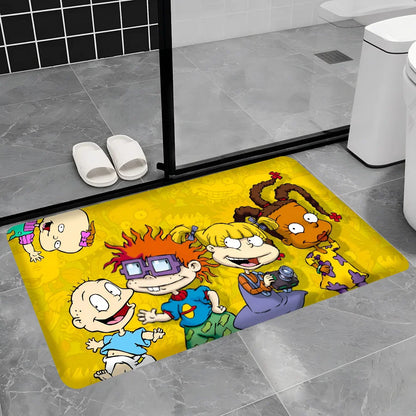 R-Rugrats Hallway Carpet Non-Slip Laundry Room Mat Laundry Decor Balcony Child Living Room Toilet Rug