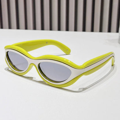 New Fashion Oval Cat Eye Sunglasses