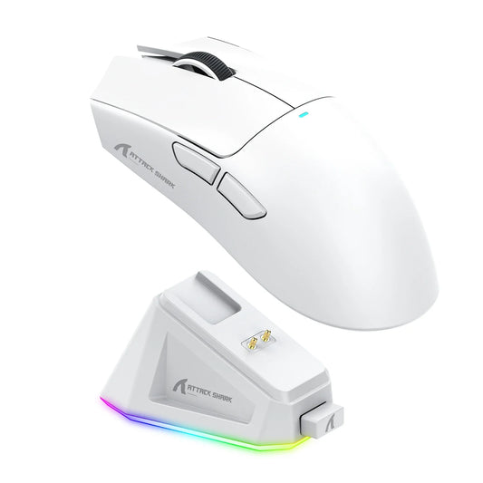 Attack Shark X11 White  Bluetooth Wireless Mouse Three Mode