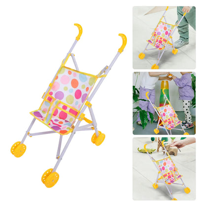 Stroller Mini Toys for Girls Kids Strollers Dolls Baby Accessories 3 Year Old