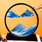 7 Inch 3D Flowing Sand Painting Art Hourglass Mountain View Sports Display Mobile Sand Table Office Living Room Home Decorations