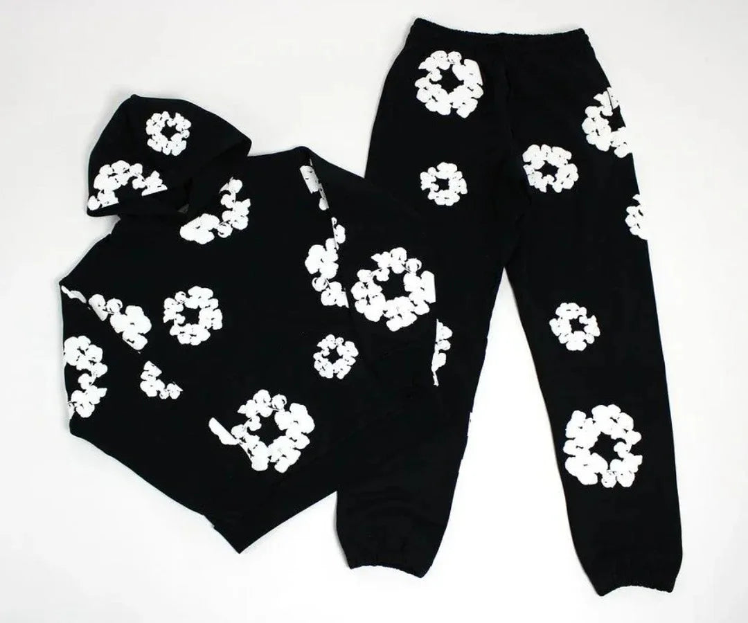 DENIM TEARS Foam Cotton Printed Hoodie