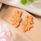 Simple Colorful  Flower Stud Earrings