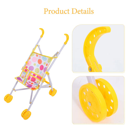Stroller Mini Toys for Girls Kids Strollers Dolls Baby Accessories 3 Year Old