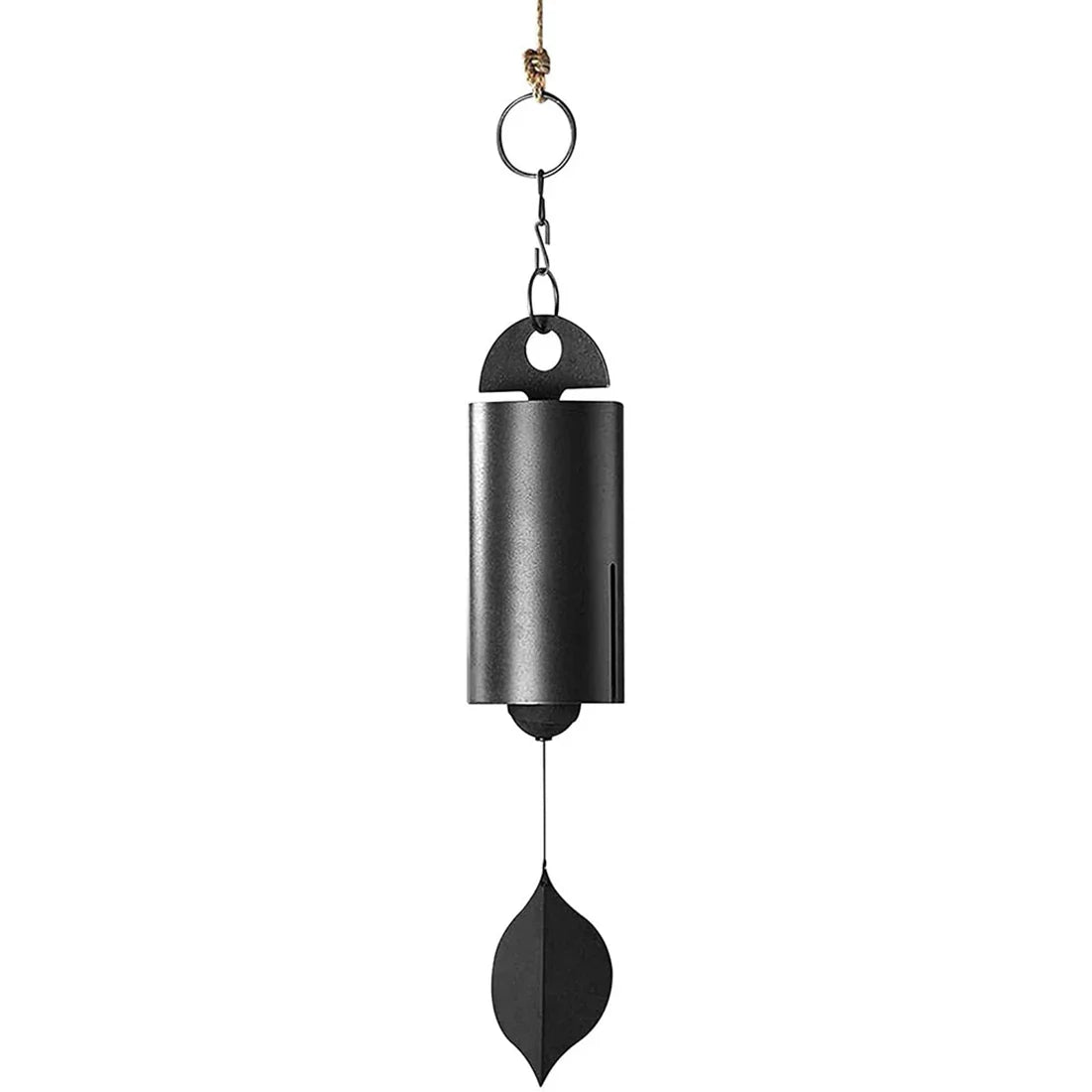 Deep Resonance Serenity Bell Windchime - Metal Hanging Wind Chime Handcrafted Steel Bell Plays Beautifully in the Wind