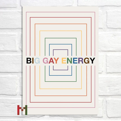 Abstract Pride Art Canvas Print Wall Decor LGBT Home Art
