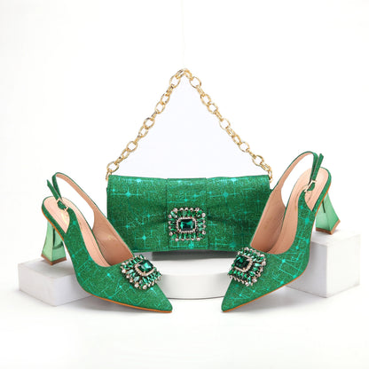 Lastest Italian Ladies Shoes with Matching Bag Set HMA1-14