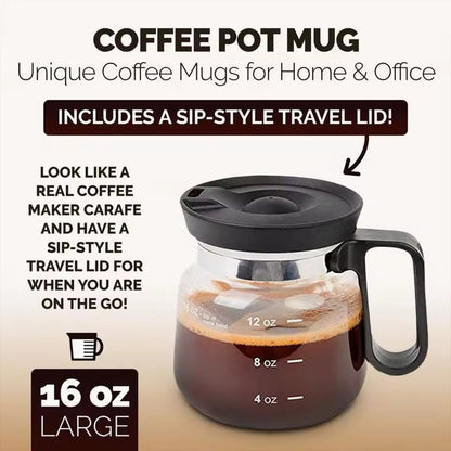 16oz Coffee Pot Style Mug