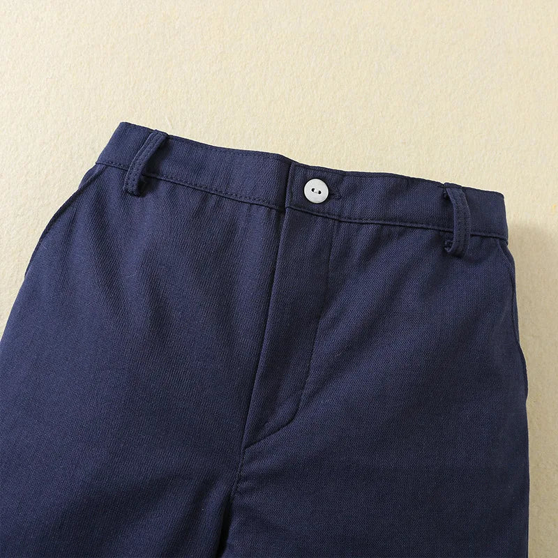 Baby Boys Birthday Party Outfits Children Formal Long Sleeve Shirts and Shorts Two Piece Suits Kids Spanish Clothing Toddler Set