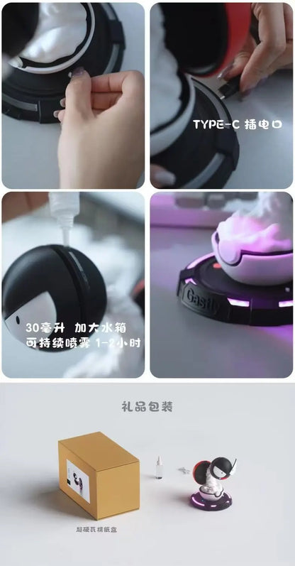 Gengar Smoky Night Light: Cute Anime Decor for Gaming Rooms