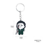 New Cartoon Anime Horror Killer Enamel Keychain Pendant Jack the Ripper Black Friday Keyring Cosplay Props Men Women Bag Jewelry