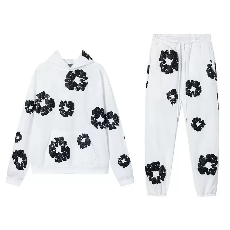 DENIM TEARS Foam Cotton Printed Hoodie