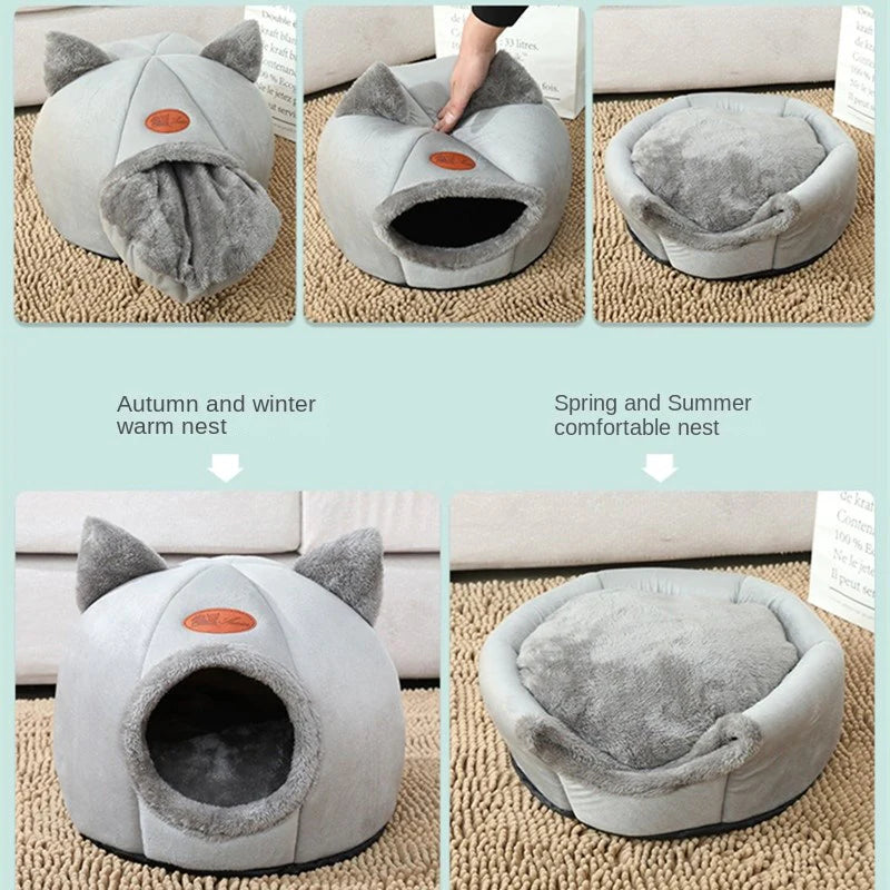 Cozy 2-In-1 Pet House Bed | Family Pet | Kitchen + Metal
