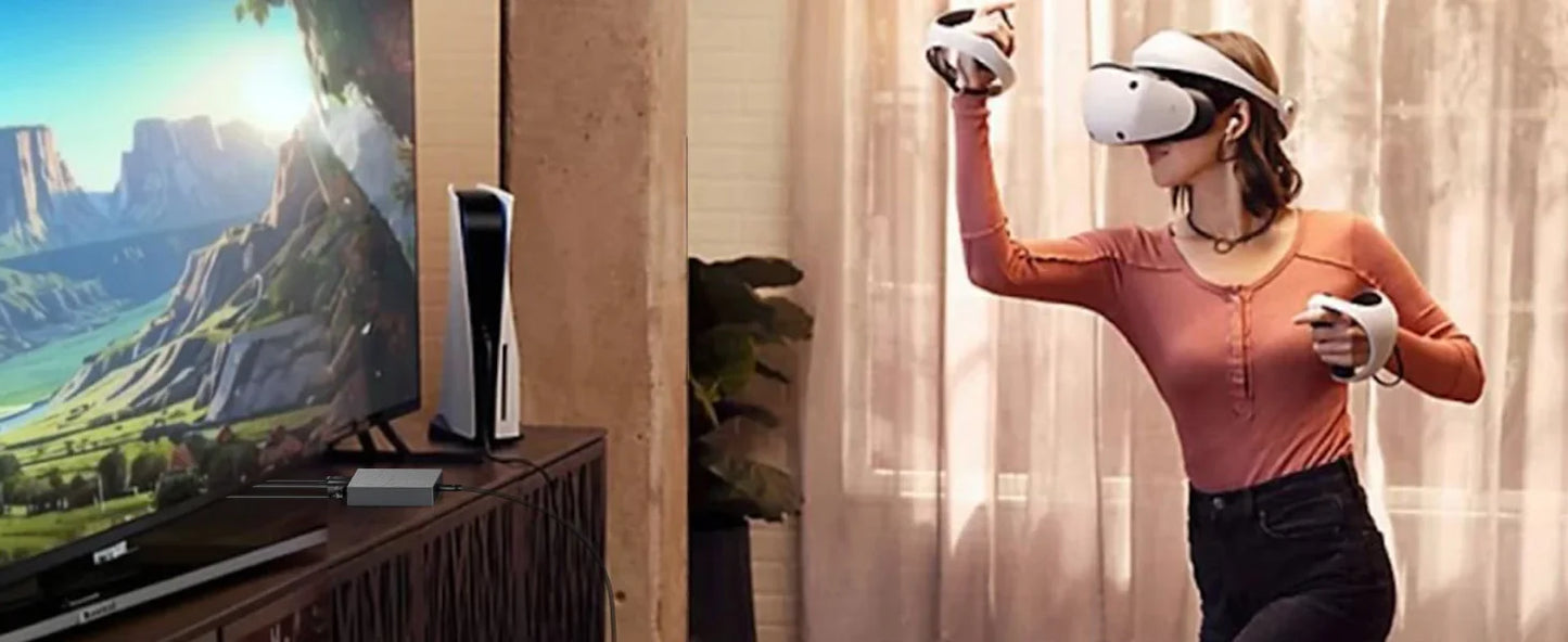 AOLION For PS5 VR2 PC Converter PS VR2 PC Adapter Kit PC Adapter