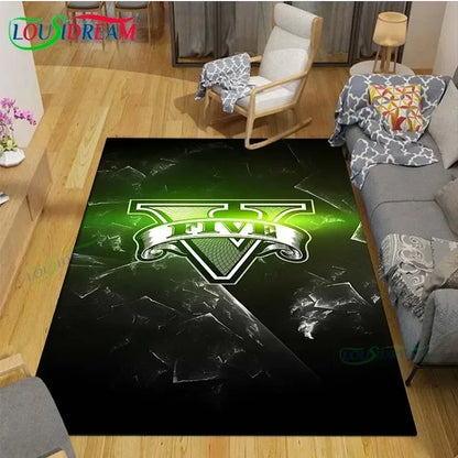 Video Game Rug Retro CD Rug Popular Game Rug Gamer Room Decor Gamer Gift DVD Rug for Teen Room Birthday Gift Non Slip Washable