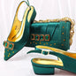 Lastest Italian Style Ladies Shoes with Matching Bag Set HMP1-9