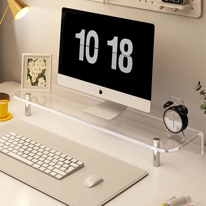 Transparent Acrylic Desktop Organizer Desktop Items Shelf Computer Monitor Heightening Shelf To Protect The Cervical Spine