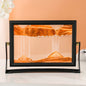 Rotatable Moving Sand Art Picture Square Glass Hourglass 3D Sandscape in Motion Quicksand Hourglass Creativity Home Decor Gifts
