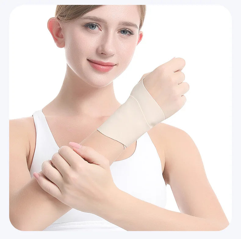 1Pc Elastic Wristband Wrist sleeve Brace Compression Thin Wrist Badminton tennis Wrist Thumb Support Brace Gloves Palm Protector