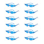 12 PCS  Flame Shaped Sunglasses
