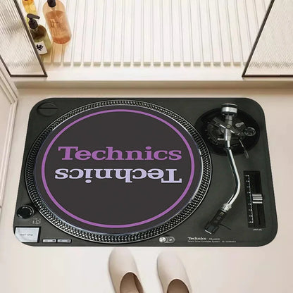 Classic Gramophone Rugs for Living Room Bedroom Kitchen Entry Door Mat Home Decor Area Carpets Personalized Gift Floormats