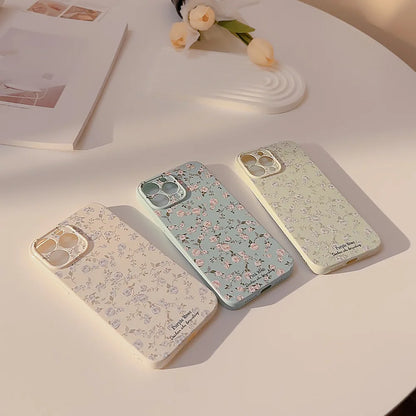 Korean Retro Flowers Phone Case
