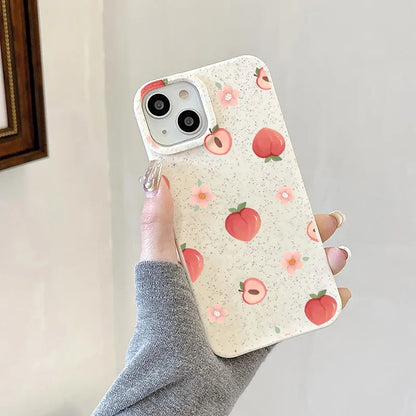 Cute Flower Silicone Shockproof Matte Cover Phone Case