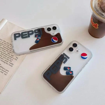 Pepsi Cola slider sand flow phone case