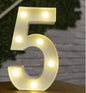 Decorative Letters Alphabet Letter LED Lights Luminous Number Lamp Night Light Wedding Proposal Party Baby Bedroom Decoration