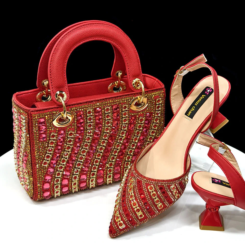 Matching Women Shoe and Bag Set INHSC1-1