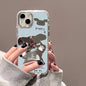 Cute Love Heart Mirror Phone Case