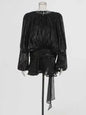 Women's A-Line Mini Dress with Long Sleeves & Empire Waist