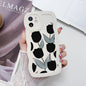 Flower Candy Color Silicone Soft Cover Phone Case