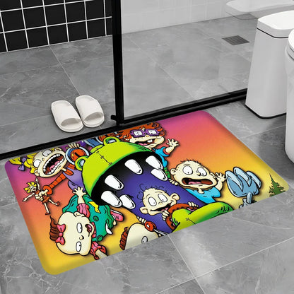 R-Rugrats Hallway Carpet Non-Slip Laundry Room Mat Laundry Decor Balcony Child Living Room Toilet Rug