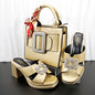 Woman Summer Toe Sandals and Bag set