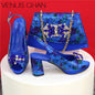 Italian Style Evening Party shoes And Bag Set New