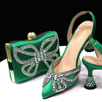 Woman Shoes And Matching Bag Set