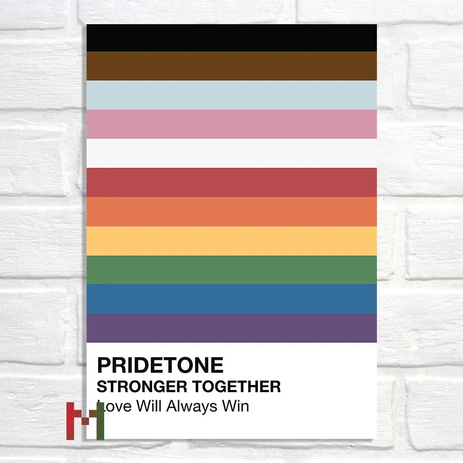 Abstract Pride Art Canvas Print Wall Decor LGBT Home Art