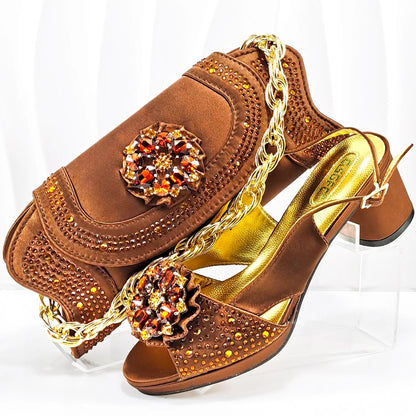 New Arrival Wedding Shoes and Bag Set HMP1-17