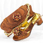 New Arrival Wedding Shoes and Bag Set HMP1-17