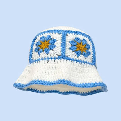 New Crochet Korean Handmade Bucket Hat