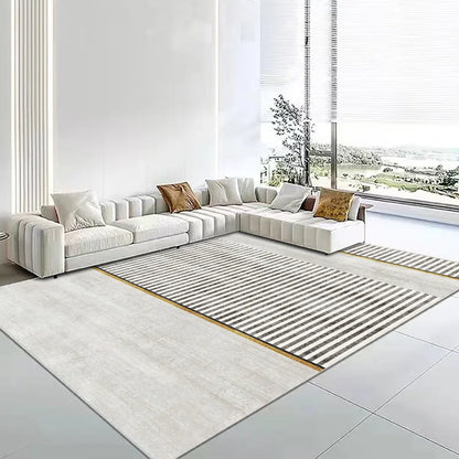 Modern Minimalist Geometric Patterned Living Room Bedroom Rugs Soft Texture Anti-Slip Stylish Home Floor Decor