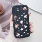 Flower Candy Color Silicone Soft Cover Phone Case